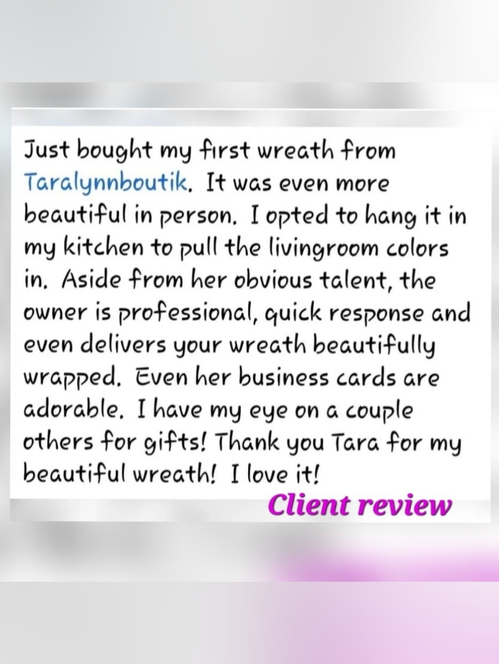 Rustic Floral Wreath - Picture 7 of 7